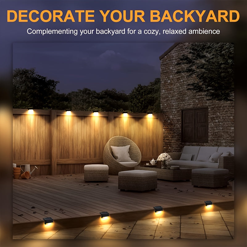 Solar Deck Lights Outdoor 30/20 Pack, Solar Step Lights Warm White LED, IP44 Waterproof Decorative Stair Lighting for Fences, Patio, Courtyards, Terraces, Garden Paths and Landscape