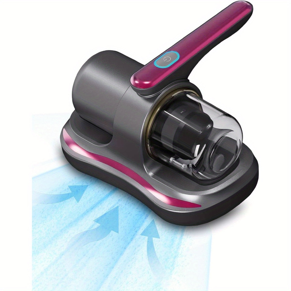 Mattress Vacuum Cleaner in Purple, Cordless Handheld Bed and Sofa Cleaner for Pet Hair, Compatible Upholstery and Carpet Surface Cleaning