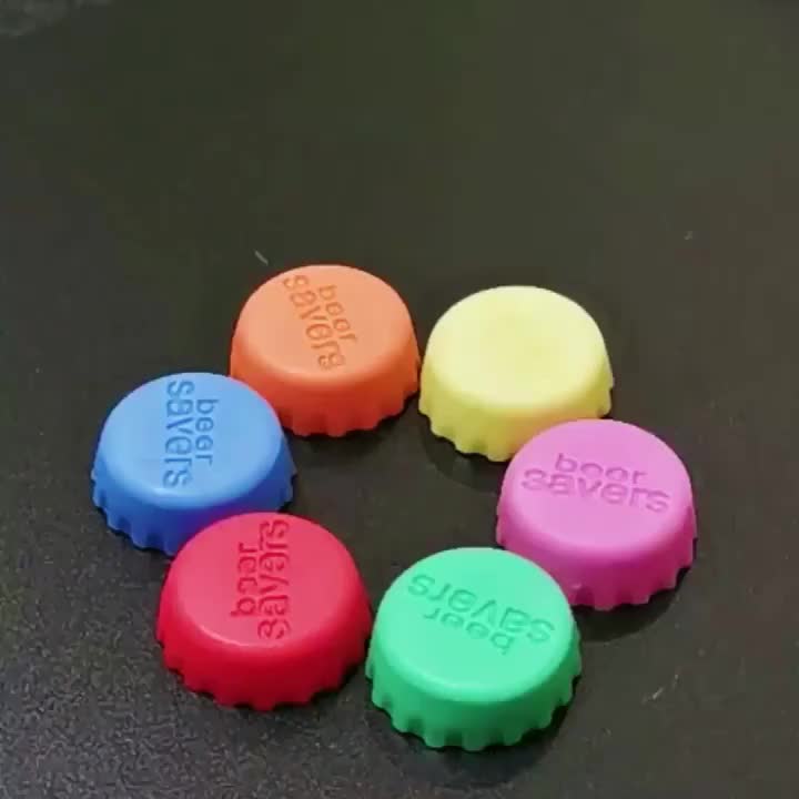 Reusable Silicone Bottle Caps Set of 6, Colorful Bottle Covers for Compatible Wine, Beer and Vinegar Bottles, Practical Kitchen Beverage Storage Accessories
