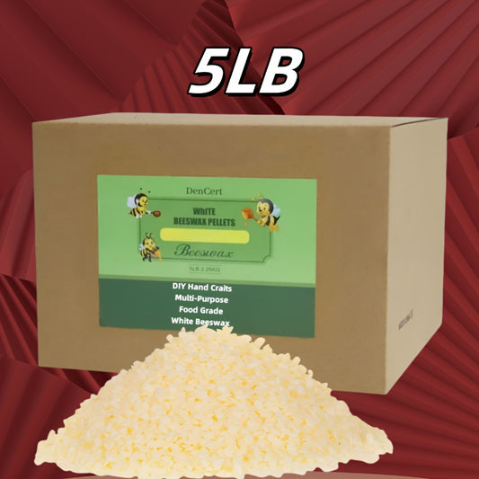 Beeswax Pellets for Candle Making and DIY Crafts, Listed Triple-Filtered Wax Particles in 3LB, 5LB or 10LB Options for Hobby Projects and Soap-Making Supplies