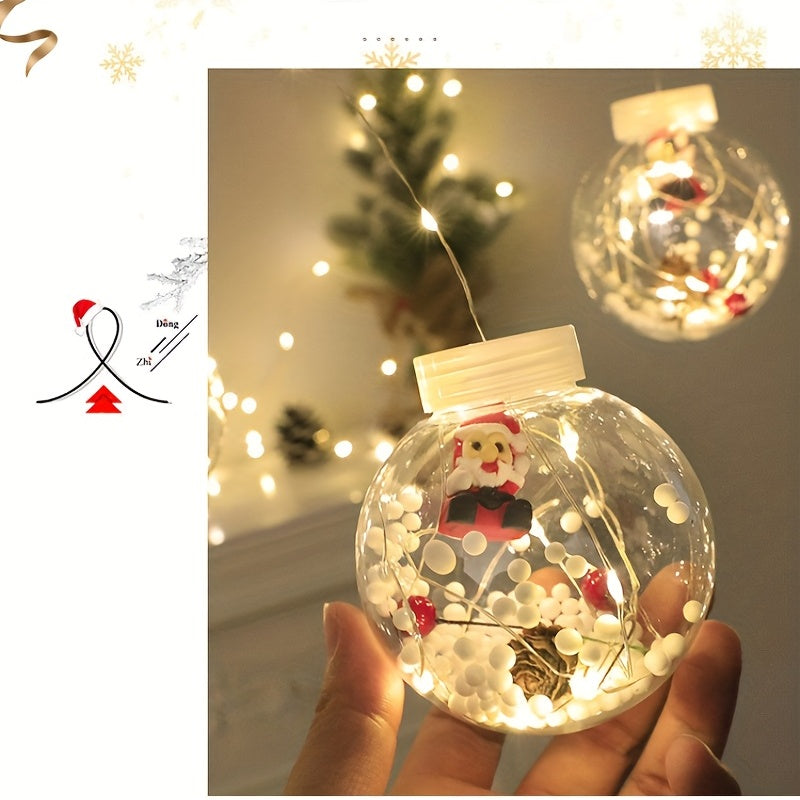 USB Christmas Curtain Lights with 8 Modes, 118.11-Inch Holiday Hanging Decor in Santa Claus, Snowman or Christmas Tree Styles for Seasonal Home Displays