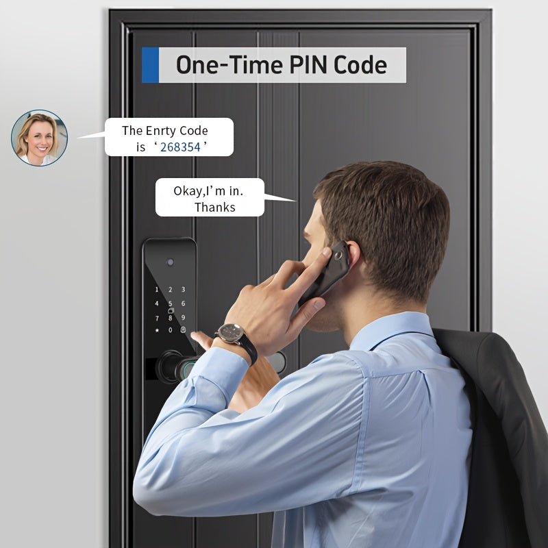 Fingerprint Door Lock with Wide-Angle Camera & Keypad, Biometric Keyless Entry Lock, WiFi Smart Lock with App, for Homes, Rentals, Offices & Hotels, Multiple Models
