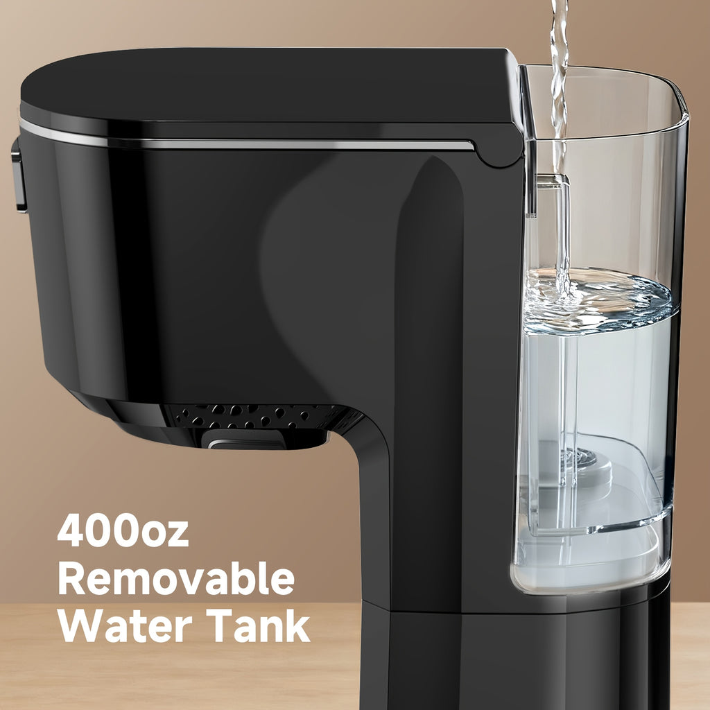 Compact One-Button Coffee Maker for Home, Everyday Coffee Machine with Simple Start Control in Black or White for Kitchen Counters and Morning Routines