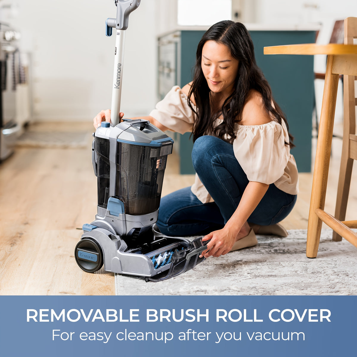 Carpet Cleaner Machine KW4010 with 18kPa Suction, Dual Powered Brush Rolls, 108.2oz Clean and 47.34oz Dirty Water Tanks, 25ft Cord for Rugs and Upholstery