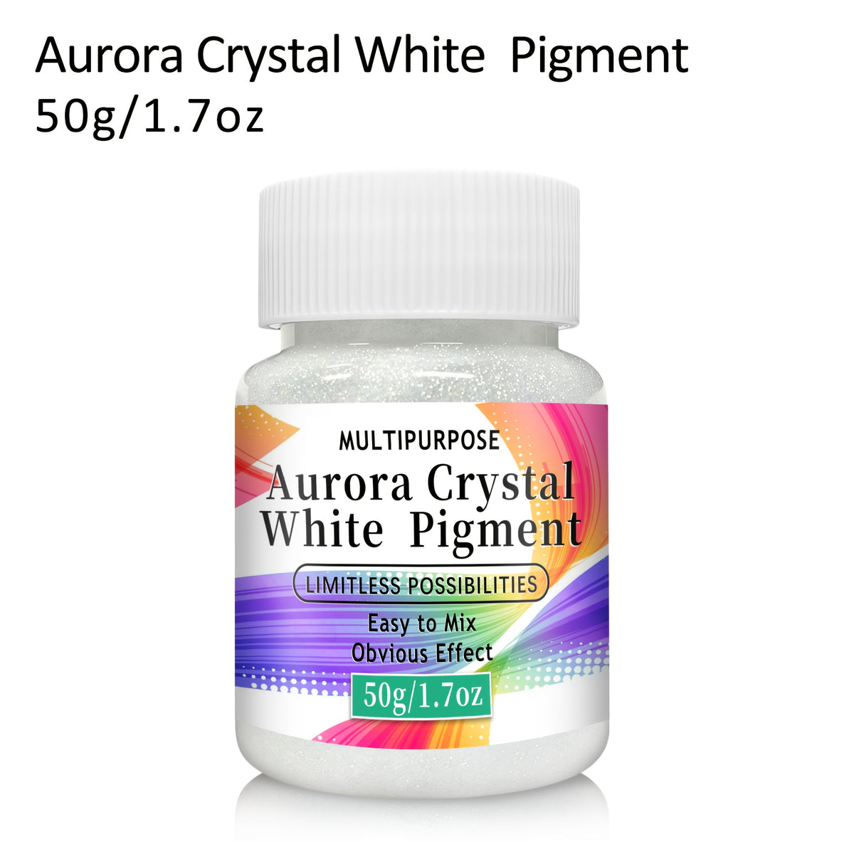 Aurora White Pigment Paste with Listed Synthetic Mica and Shimmering Finish, Crystal White or Pearl White Options for Compatible Art and Decorative Crafts