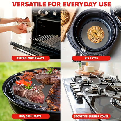 Nonstick Oven Mats 2-Pack with Listed Thick Heavy-Duty Design, Kitchen Liner Accessories for Compatible Ovens with Manufacturer-Approved Placement