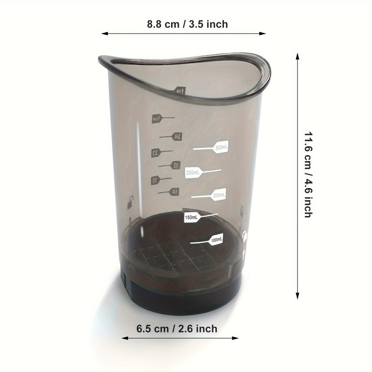 Vegetable Chopper Cup, Cut N CUP Model with Listed Chopping, Dicing and Measuring Functions for Home Salad Ingredients and Stir-Fry Meal Preparation