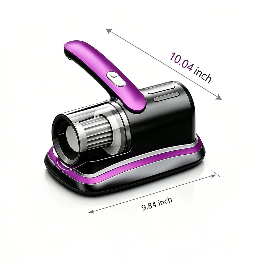 Mattress Vacuum Cleaner in Purple, Cordless Handheld Bed and Sofa Cleaner for Pet Hair, Compatible Upholstery and Carpet Surface Cleaning