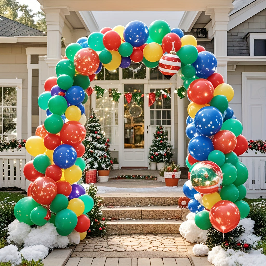 Adjustable Balloon Arch Stand Kit with Listed 21ft Sizing and 10ft x 7.5ft Setup Example for Wedding, Graduation and Holiday Backdrops, Balloons Not Included