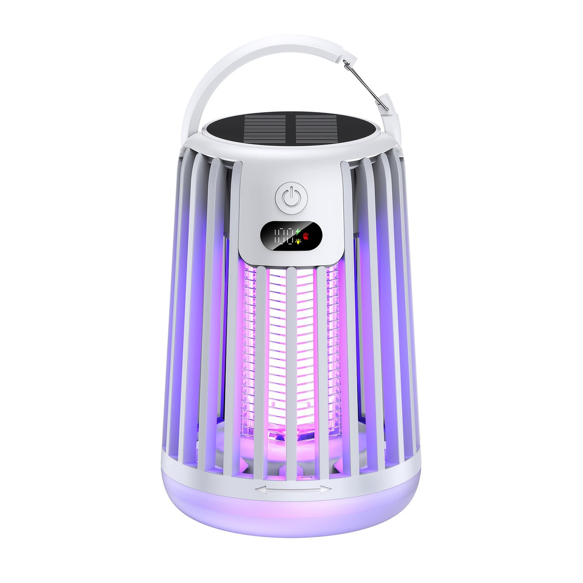 Rechargeable Bug Zapper with Bottom SOS Light and Listed 2000mAh Battery, Compact Electric Insect Trap in Black, White and New J13 Model Selections