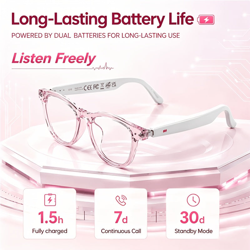 Photochromic Smart Glasses and Smartwatch Combo with Listed Real-Time Translation and Full-Touch Sports Watch, Ordinary or High-End Style Options for Men and Women