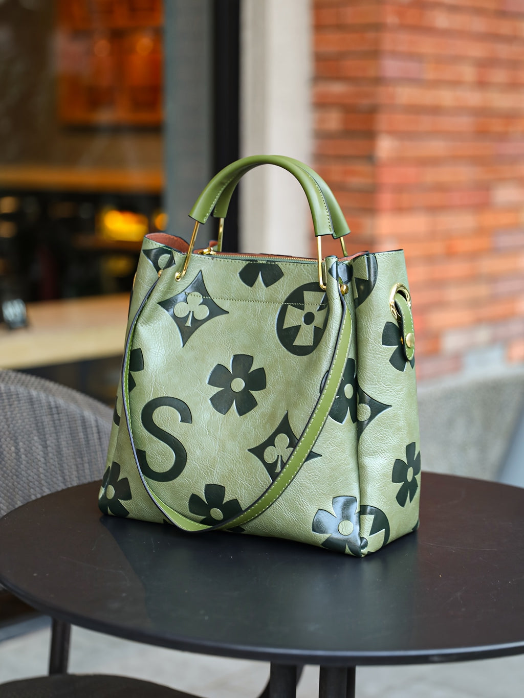 Flower Embossed Handbag, Classic Satchel Bag for Work and Everyday Outfits with Nine Color Options for Office Style and Casual Outings