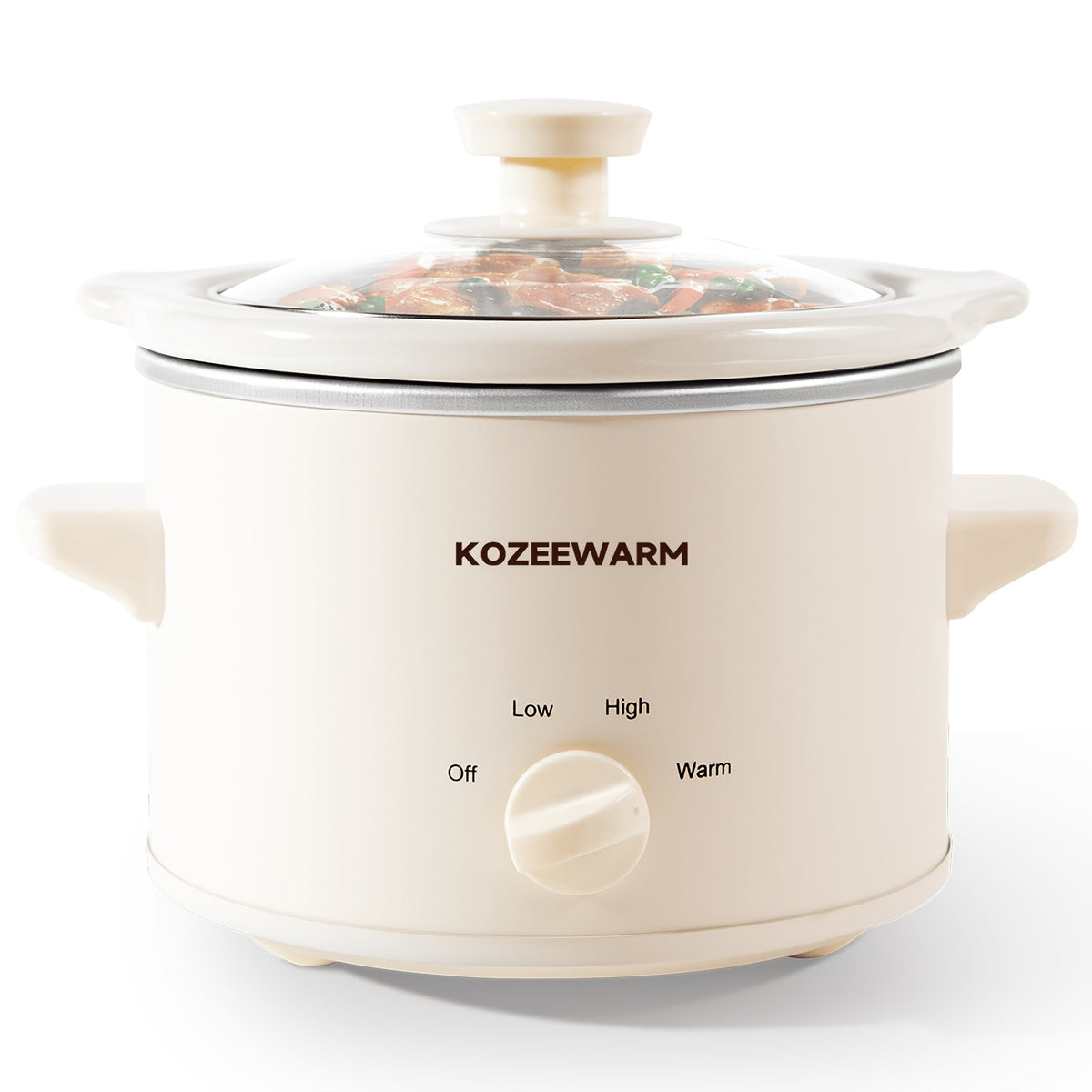 Manual Slow Cooker with 1.5QT or 4QT Capacity Options, Removable Stoneware and Listed Warming Setting for Home Meal Preparation in Six Size and Color Choices