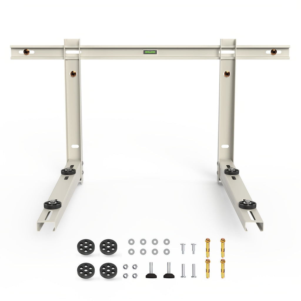 Ductless AC Wall Mount Support Bracket with Listed 9000–36000 BTU Compatibility Wording for Outdoor Mini Split and Heat Pump Installation Planning, Verify Fit and Load