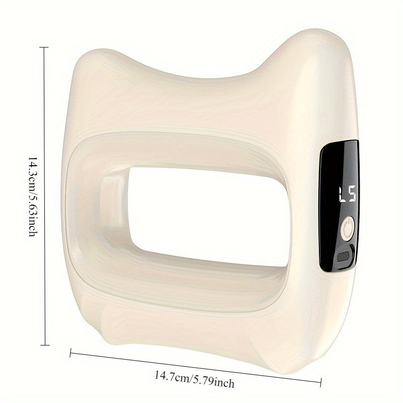 Massage Ring with Massage Belt, Multifunctional Body Massage Accessory for Waist and Back Routines in Yellow and White, Pink or Light Purple