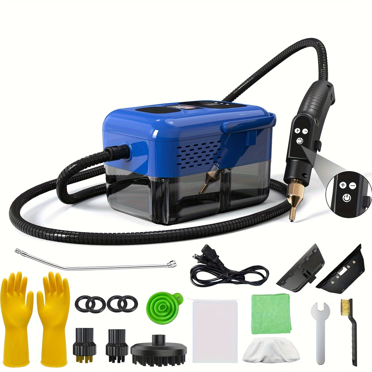 Adjustable Steam Cleaner for Home, Handheld Cleaning Machine with Listed 2500W Power, 40.58oz Tank, Nine Settings and LCD Display for Compatible Kitchen and Tile Surfaces