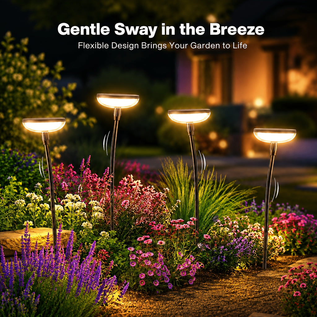 Tall Solar Pathway Lights with Automatic On-Off, Listed 31-Inch Height and 40-Lumen Output, Garden Lighting Pack Options for Yard, Patio and Lawn Decor