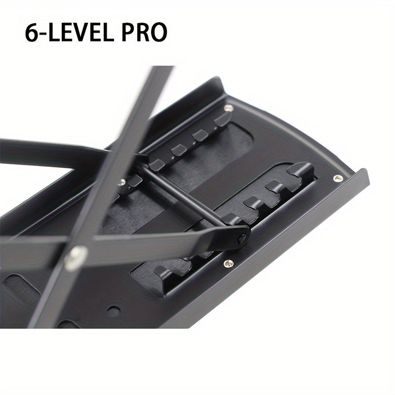 Pedicure Footrest Stand, Adjustable Foot Support with Four-Level or Six-Level Pro Model Labels for Adult Seated Nail Care and Shoe Dressing Routines