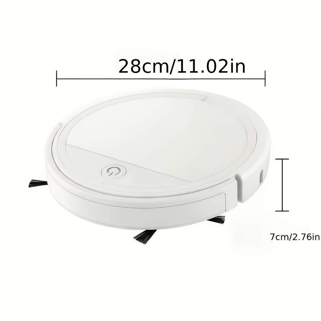 Robotic Vacuum with Listed 8kPa Suction and Smart Cleaning Modes, Black No-Remote Model for Everyday Household Floor Cleaning and Home Care Routines