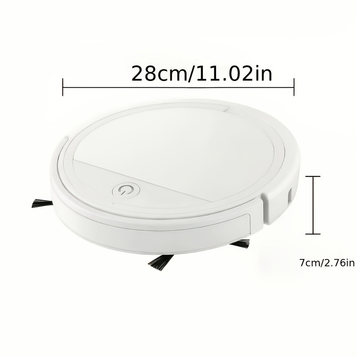 Robotic Vacuum with Listed 8kPa Suction and Smart Cleaning Modes, Black No-Remote Model for Everyday Household Floor Cleaning and Home Care Routines