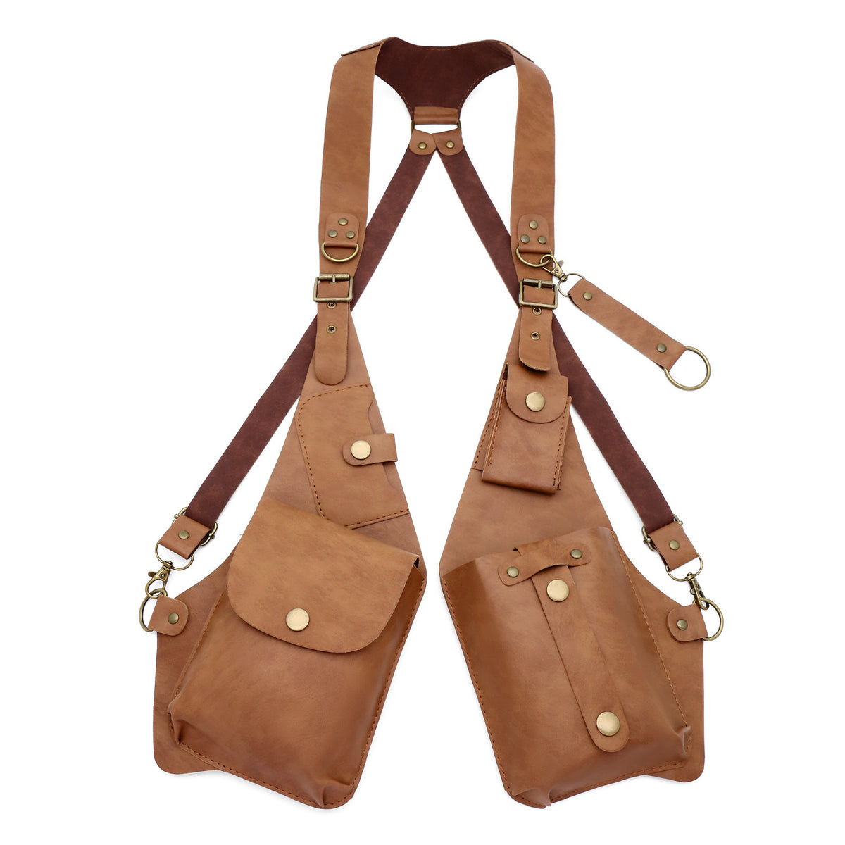 Retro PU Phone Crossbody Bag for Men and Women, Everyday Shoulder Bag in Red, Black, Coffee, Camel or Dark Camel for Casual Outfits and Weekend Outings
