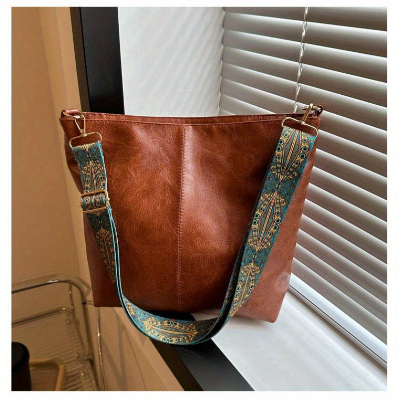 Women's Messenger Bag with Wide Strap, Green Black or Brown-1 Casual Fashion Carry Options with Tote-Style Reference for Everyday Errands and Outfit Pairing