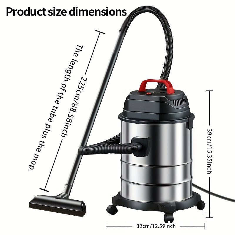 Bucket Wet Dry Vacuum Cleaner for Home and Car Cleanup, 5.28-Gallon and Upgraded 6.6-Gallon Model Options with Optional Accessory Bundles