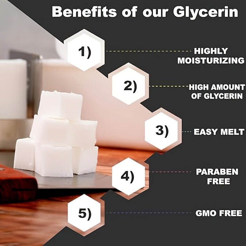 Oat Soap Base Melt and Pour 2.2 Pounds with Listed Glycerin and Olive Oil, Easy-to-Cut Crafting Supply for DIY Handmade Soap Projects and Creative Gift Making