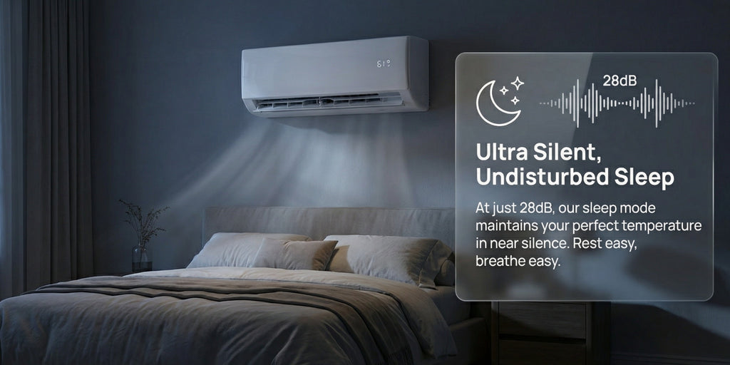 Ductless Mini Split Air Conditioner and Heat Pump, 11500 BTU WiFi Inverter System with Remote Control, Installation Kit and Washable Filter