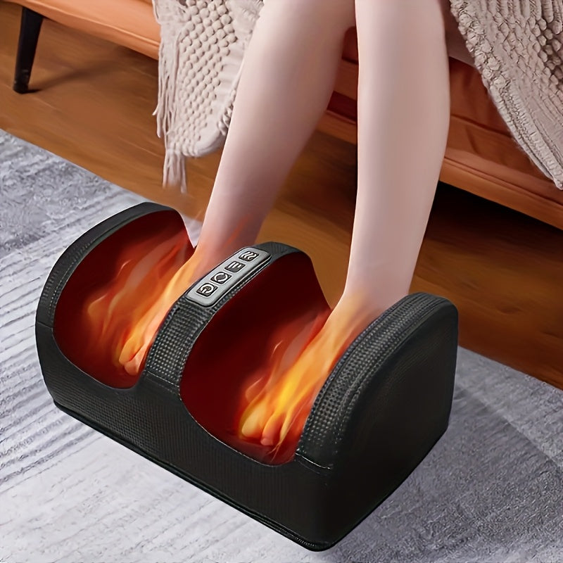 Multifunctional Foot Massager in Black or Red with Listed Acupressure, Leg and Arm Use for Instruction-Guided Home Relaxation and Adult Gift Ideas