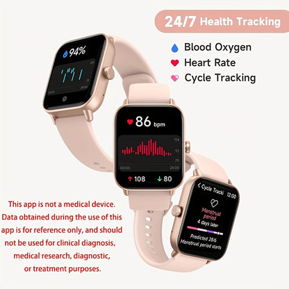 Sports Tracking Smartwatch by FAWEIO for Men and Women, 1.8-Inch Display with Call Answering and Making, 100+ Sports Modes and Pedometer for iPhone and Android