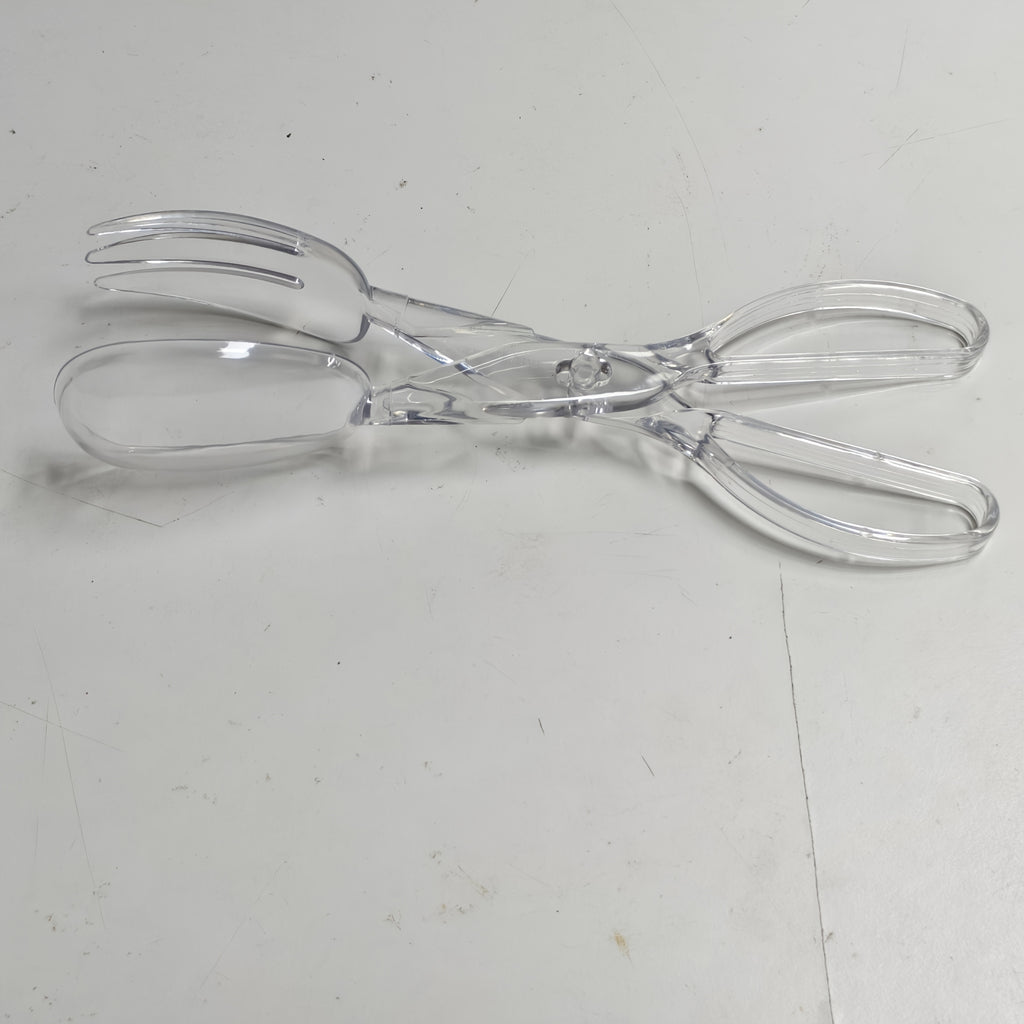 1 Pair of Transparent Plastic Salad Scissors - Reusable, Food-safe, Suitable for Kitchen, Barbecue, Outdoor Cooking, Buffets, and Party Catering - Durable and Hygienic Design Ensures Food-safe Handling from Salad to Serving, Kitchen Gadget
