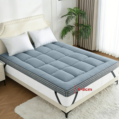 Filled Mattress Topper with Mesh Structure and Listed 1200 GSM, Twin, Full, Queen or King Bedding Layer with Standard, Upgraded and Random Color Options