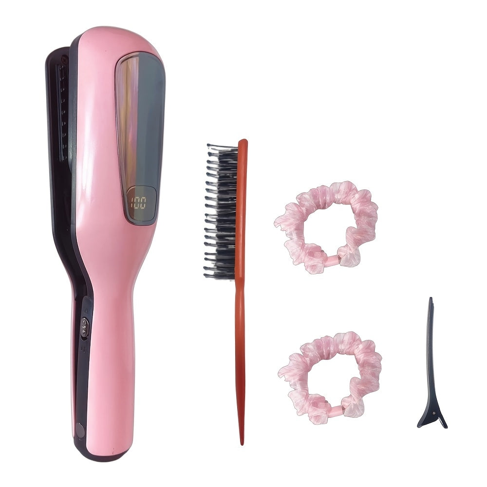 Cordless Split-End Hair Trimmer with Rechargeable Design, Hair-End Cutting Tool in PINK22 or pink33 Option Labels for Personal Grooming and Hair Care Routines