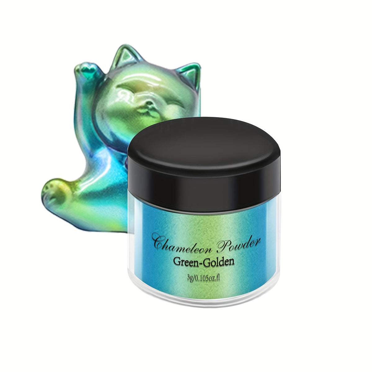 Chameleon Pigment Powder Set in 20 Mixed Colors, Color-Changing Craft Powder for Compatible Epoxy Resin Art, Decorative Jewelry, Coasters and Cup Projects