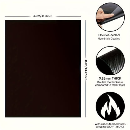 Nonstick Oven Mats 2-Pack with Listed Thick Heavy-Duty Design, Kitchen Liner Accessories for Compatible Ovens with Manufacturer-Approved Placement