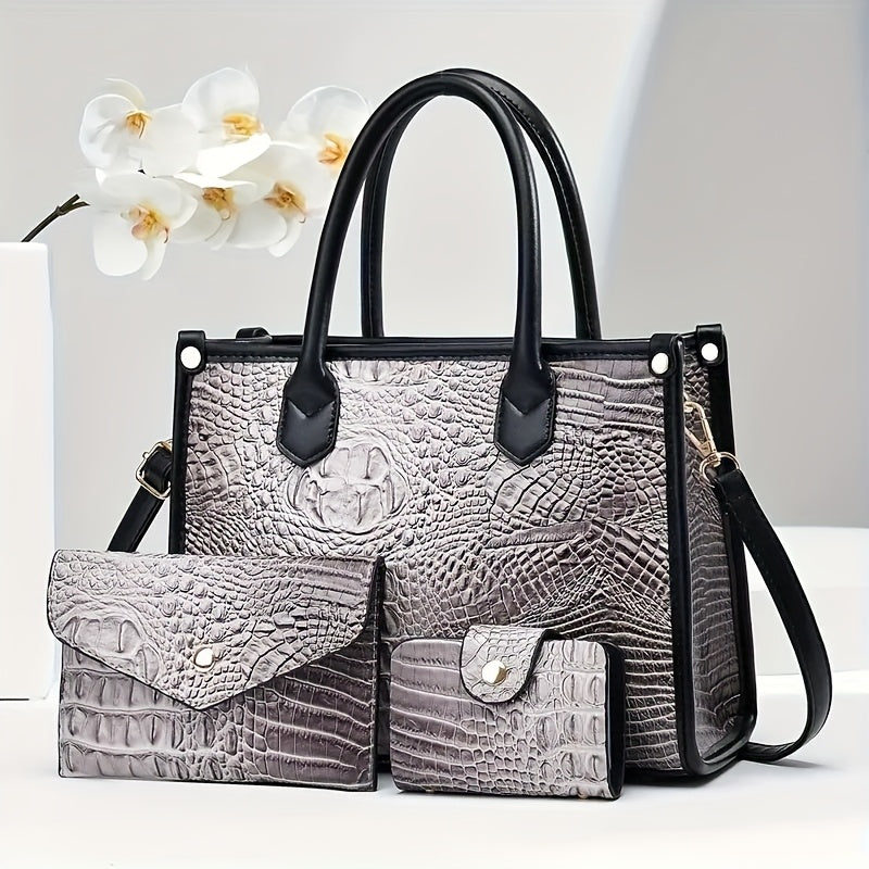 Women's Crossbody Handbag by QUAWUJIE with Shoulder and Tote Styling References, Six Color Choices for Everyday Outfits, Shopping and Casual Outings