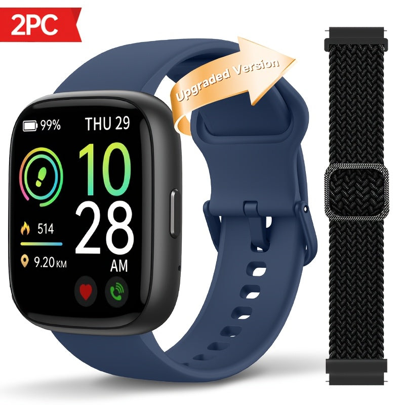 1.83 Inch HD Smart Watch for Men and Women, Wireless Calling Smartwatch with Built-in Alexa, Fitness Activity & Sleep Tracker, 100+ Sport Modes, Multiple Watch Faces, for iPhone Android