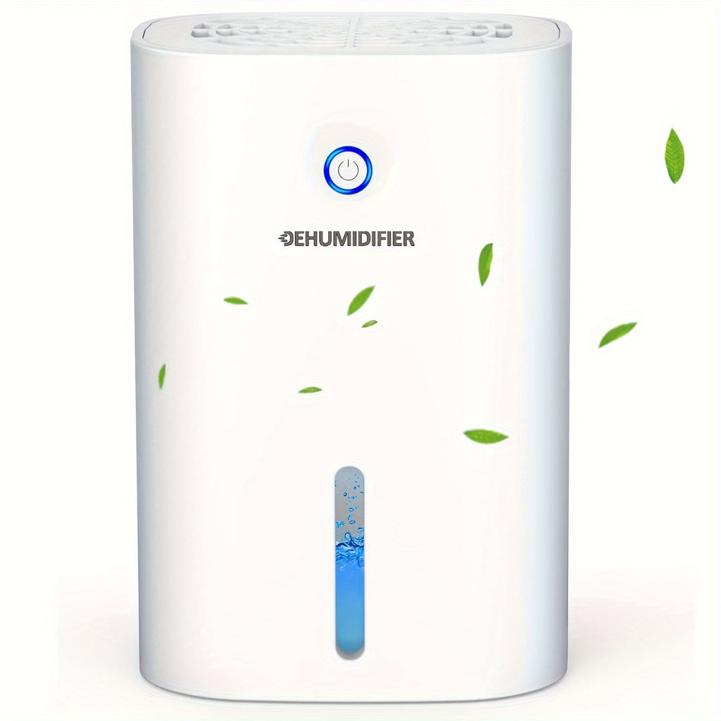 Small Home Dehumidifier with 27oz Water Tank, White Portable Peltier Mini Unit with Full-Tank Auto Shutoff for Bedrooms, Closets and Small Spaces