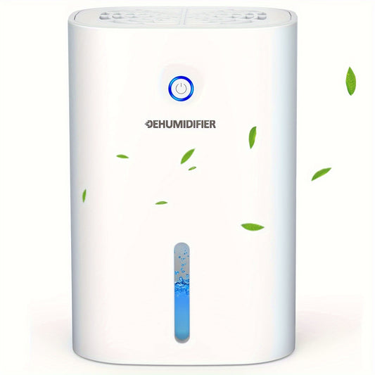 Small Home Dehumidifier with 27oz Water Tank, White Portable Peltier Mini Unit with Full-Tank Auto Shutoff for Bedrooms, Closets and Small Spaces