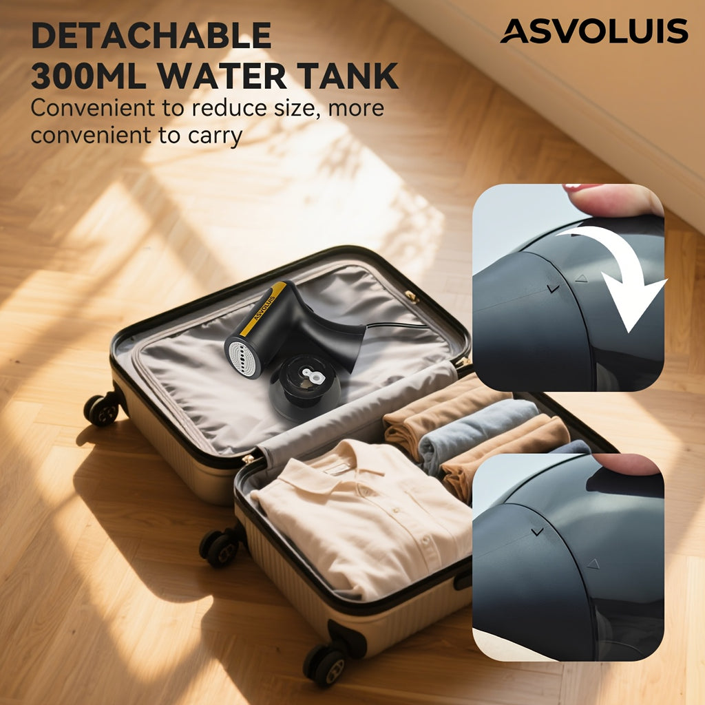 ASVOLUIS Handheld Garment Steamer for Clothing Care, Portable Steam Appliance in Seven Style Options with Select Brush and Gift Box Packages