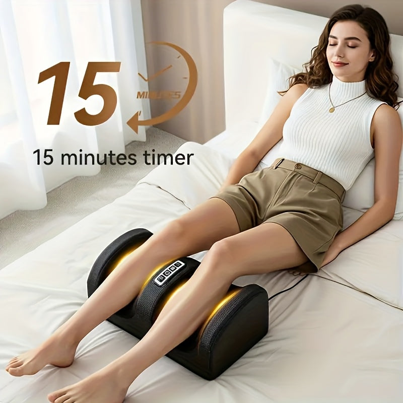 Multifunctional Foot Massager in Black or Red with Listed Acupressure, Leg and Arm Use for Instruction-Guided Home Relaxation and Adult Gift Ideas