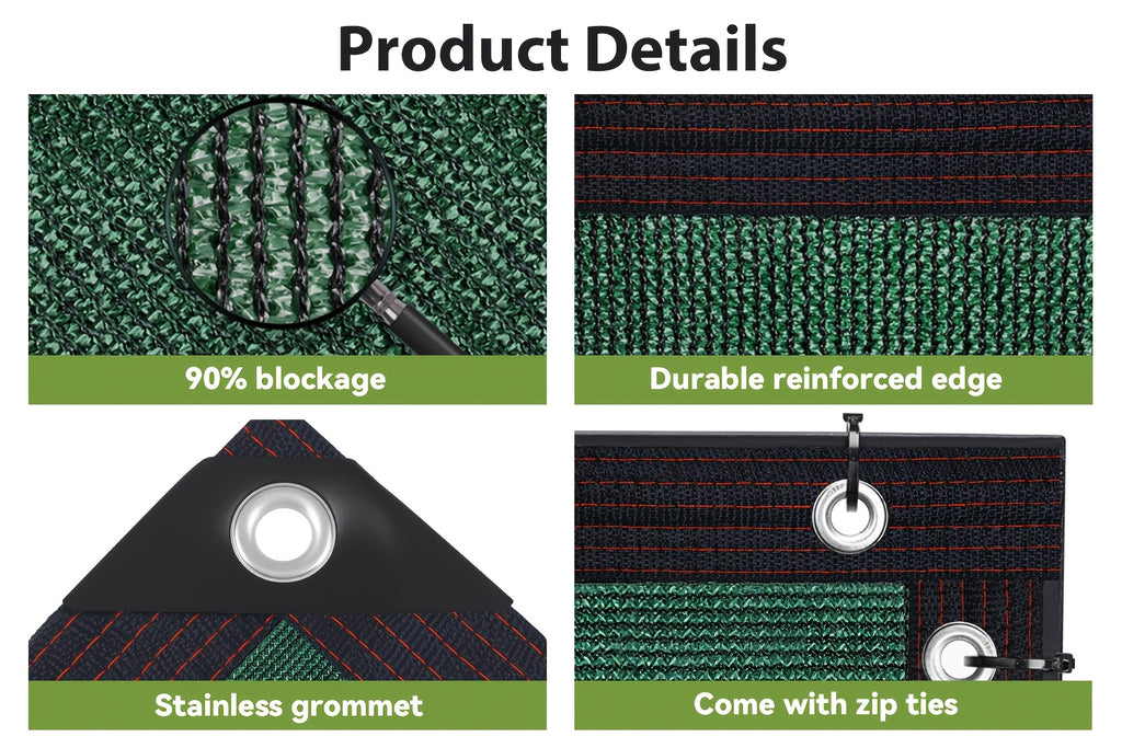 Balcony Privacy Screen for Deck Railings and Outdoor Fences, Green, Brown or Black with Two Size Options, Listed 33ft Rope and Zip Ties for Patio Screening