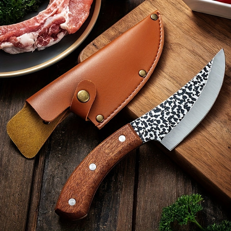 Hammered Boning Knife for Home Cooking, Forged Kitchen Cutlery with Listed 6-Inch Option for Meat Preparation and Practical Cook Gift Ideas