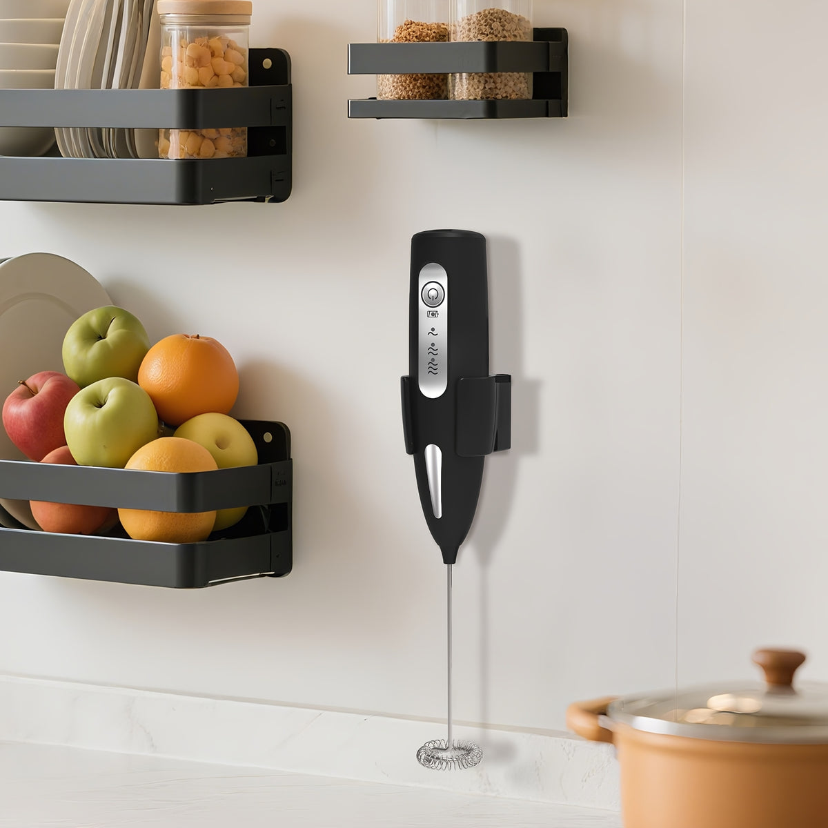 USB Rechargeable Milk Frother with Three Speeds, Handheld Electric Drink Mixer in Four Color Labels with Single Foam Head or Egg and Frother Head Options