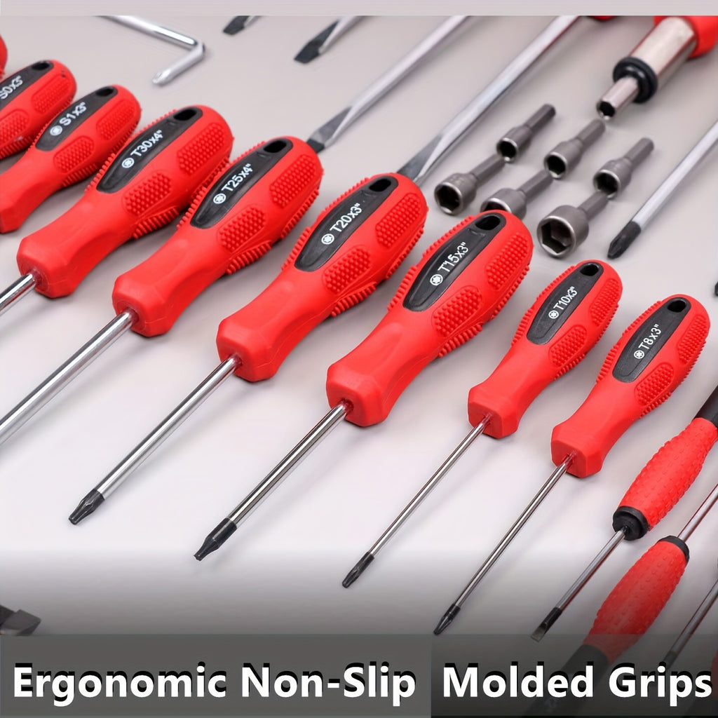 Magnetic Screwdriver Set with 100, 118 or 126-Piece Option Labels, Precision Drivers, Bits and Plastic Storage Wording for Home DIY and Electronics Projects