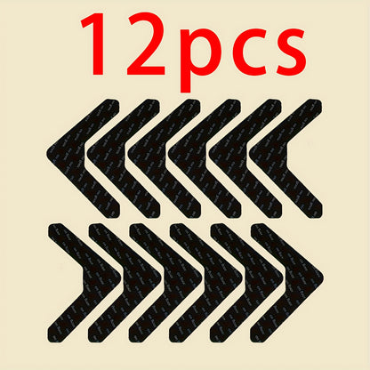 Reusable Carpet Gripper Stickers in 12 or 24 Piece Packs, Washable Adhesive Pads for Compatible Area Rugs, Sofa Cushions and Household Fabric Placement