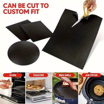 Nonstick Oven Mats 2-Pack with Listed Thick Heavy-Duty Design, Kitchen Liner Accessories for Compatible Ovens with Manufacturer-Approved Placement