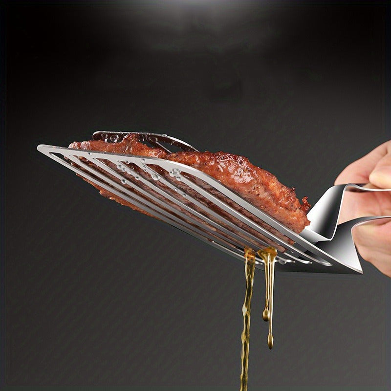 1/2pcs Stainless Steel Multifunctional Serving Tongs - Versatile Kitchen Tool for Easy Handling of Buffets Fish Steaks Breads Salads and Desserts - Durable Rust-proof Ergonomic Design for Easy Presentation and Preparation of Food