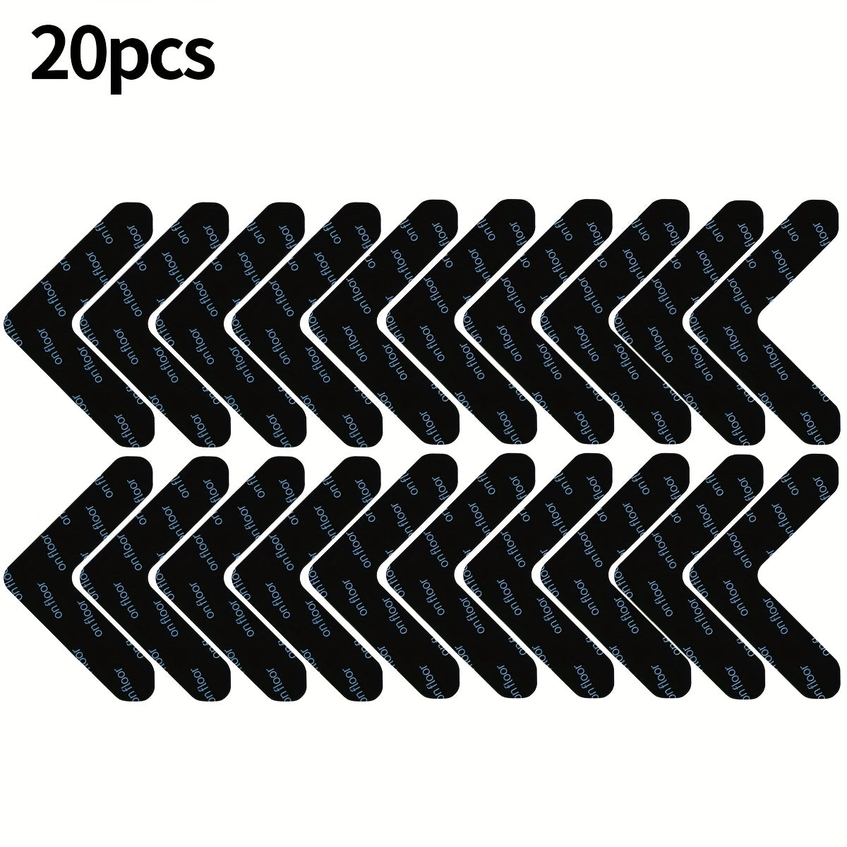 Rug Corner Grippers with Reusable Washable Design, Area Rug Tape in 4, 8, 20 or 30-Piece Packs to Help Hold Compatible Rugs in Place and Flatten Curled Corners